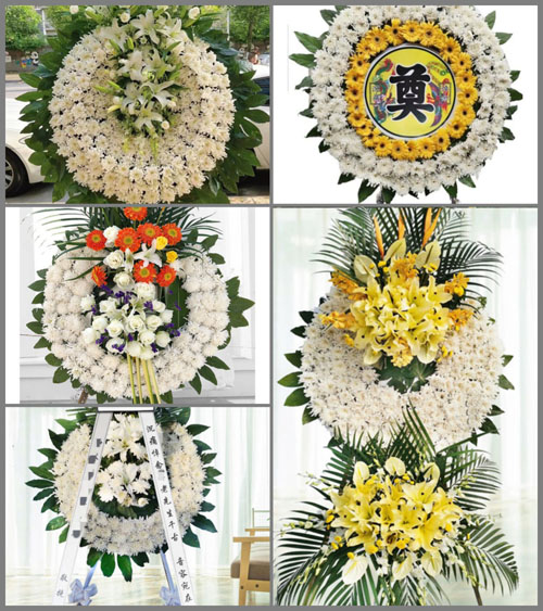 四川成都蒲江县鹤山镇白塔村花圈速递